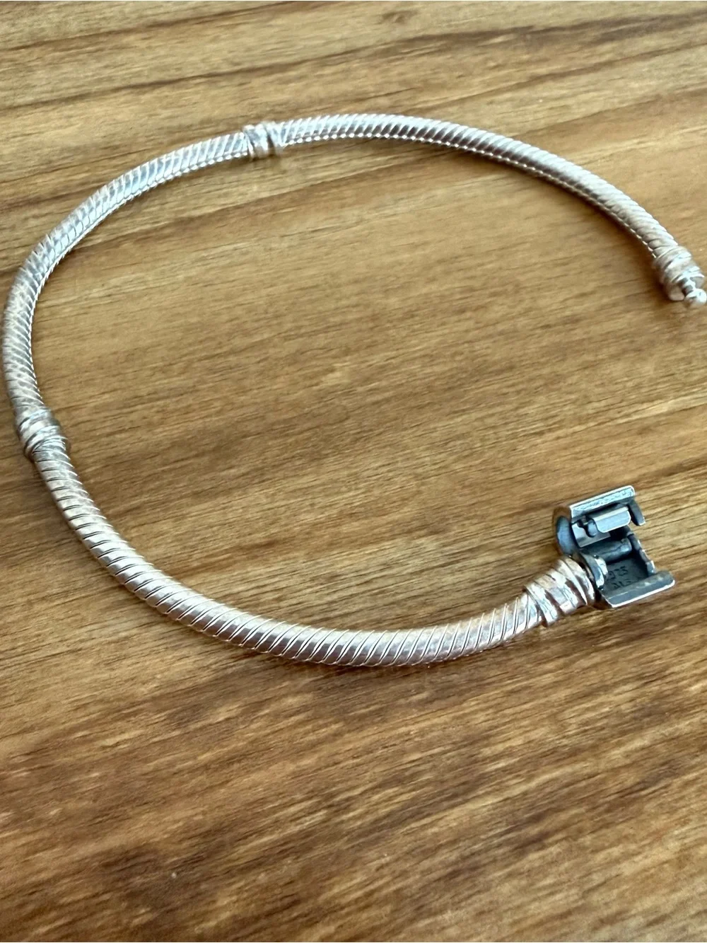 Pandora Moments Snake Chain Bracelet with Barrel Clasp (7.1”)